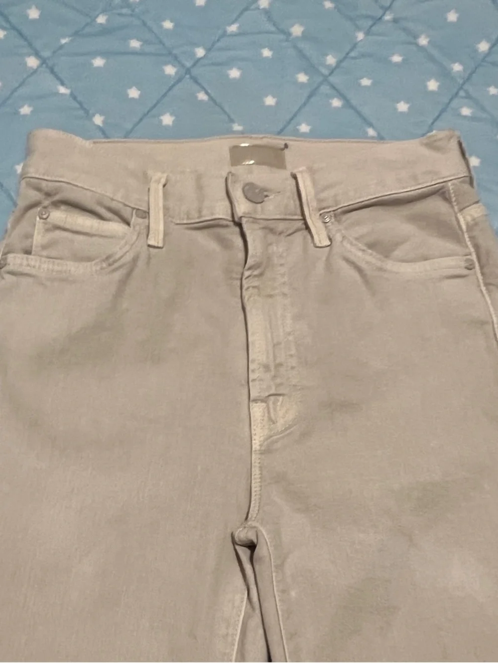 MOTHER The Insider Ankle Fray Chalk It Up Jean size 24 great condition